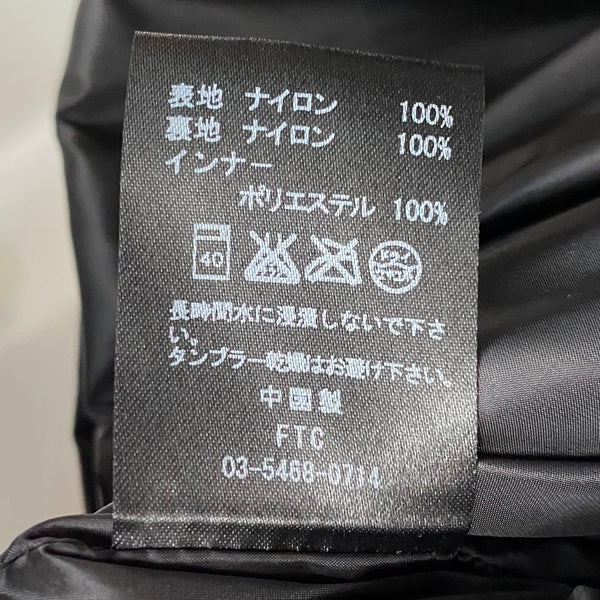 エフティーシー FTC ナイロンジャケット ブラック Ｍサイズ 201MT-4238