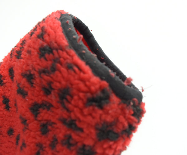 シュプリーム SUPREME 17AW Leopard Fleece Reversible Jacket レオパードフリース リバーシブルジャケット ジャケット レッド Sサイズ 103MT-3096