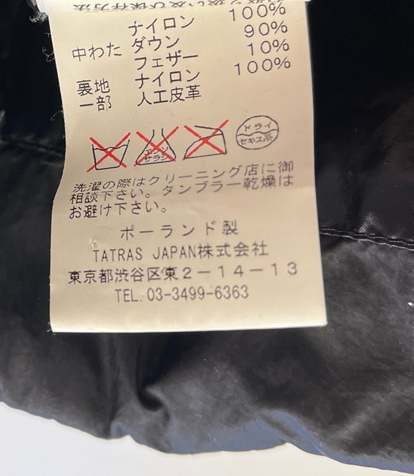 タトラス TATRAS ダウンジャケット フード MTA15A4317 サイズ03 ジャケット ブラック 101MT-5376