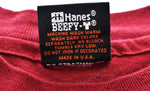 ハーレーダビッドソン Harley-Davidson Hanes ヘインズ USA製 両面プリント 半袖Tシャツ Tシャツ レッド Lサイズ 103MT-2979
