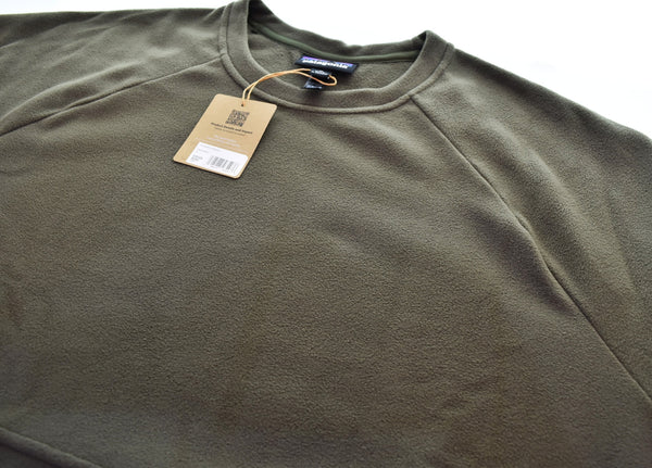 パタゴニア PATAGONIA Micro D Crewneck Sweatshirts マイクロ D クルーネックフリース 長袖 プルオーバー トレーナー 23225 スウェット カーキ LLサイズ 103MT-3483