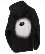 ステューシー STUSSY 8 Ball Fade Hoodie フェード エイト ボール フーディー MADE in GUATEMALA グアテマラ製 ストックロゴ プルオーバー パーカ ブラック Lサイズ 103MT-2988