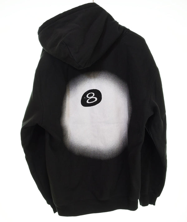 ステューシー STUSSY 8 Ball Fade Hoodie フェード エイト ボール フーディー MADE in GUATEMALA グアテマラ製 ストックロゴ プルオーバー パーカ ブラック Lサイズ 103MT-2988