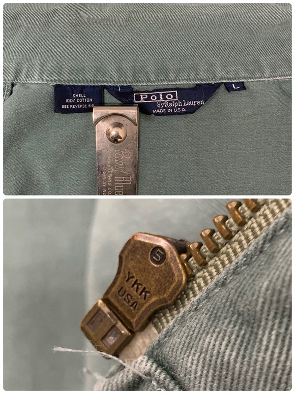 ラルフローレン Ralph Lauren 80's 90's Polo Cotton Jacket スポーツマン ジャケット グリーン Lサイズ 201MT-3308