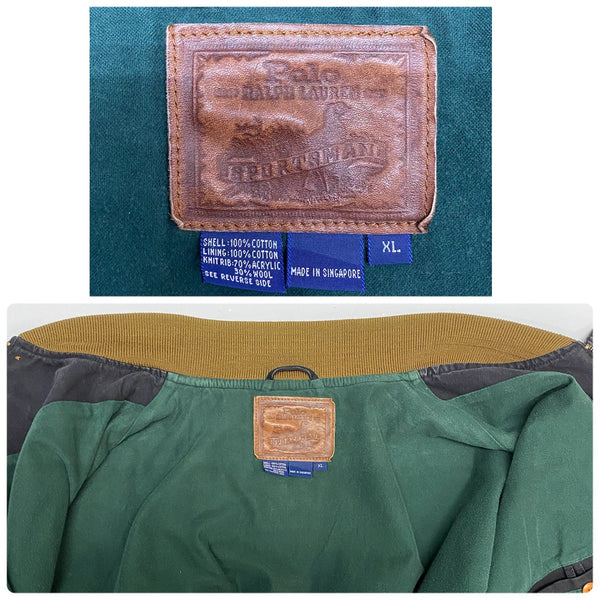 【曜日割引対象外】 ポロラルフローレン Polo Ralph Lauren 90's Sportsman Bomber Jacket ジャケット ブラック XLサイズ 201MT-4721 VB