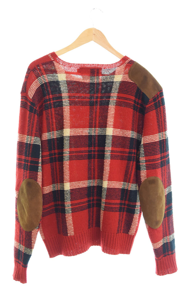 ラルフローレン RalphLauren エルボーパッチニット ショルダーパッチ MNBLSWEM3P00032 セーター マルチカラー Lサイズ 103MT-2542
