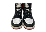 ナイキ NIKE 16年製 AIR JORDAN 1 RETRO HIGH OG BLACK TOE エア ジョーダン レトロ ハイ ブラック トゥ AJ1 つま黒 白 赤 黒 555088-125 メンズ靴 スニーカー ホワイト 27cm 104S-714