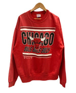 ヴィンテージ vintage シカゴ・ブルズ CHICAGO BULLS チームスェット ロゴプリント 赤 US古着 XL スウェット レッド LLサイズ 101MT-3180