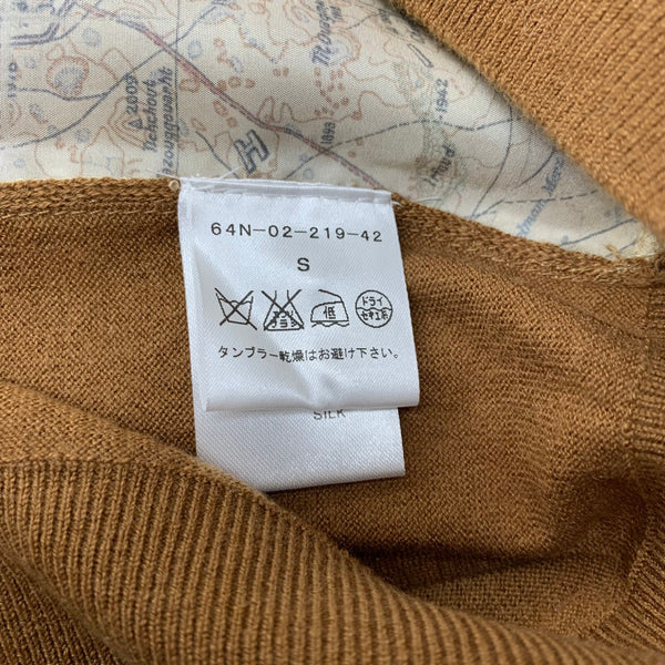 カルヴェン CARVEN セットアップ マップ柄 三陽商会 スーツ・セットアップ ブラウン Sサイズ 201LT-455