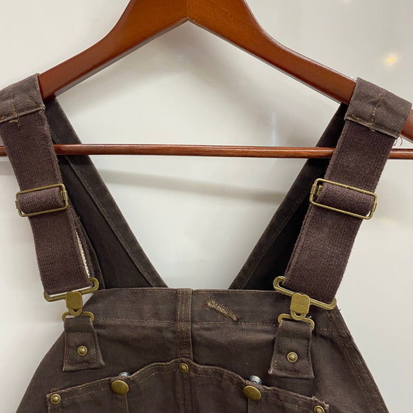 【曜日割引対象外】 カーハート Carhartt 15年製 ダブルニー オーバーオール つなぎ・オーバーオール ブラウン 40×30サイズ 201MB-1192 VB