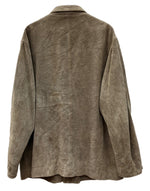 ラルフローレン RalphLauren 80s 90s POLO COUNTRY スウェード レザー カバーオール アウター 裏地ネル 茶色 ジャケット 無地 ブラウン Lサイズ 104MT-2285