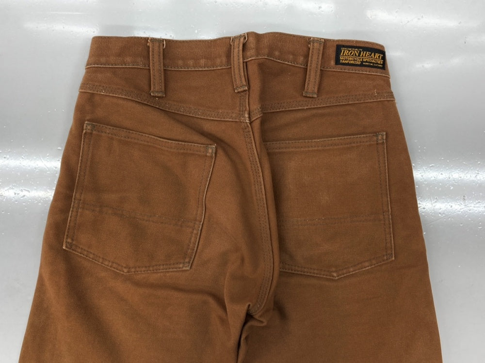 アイアンハート ダブルニー ダックパンツ ワークパンツ ロガー 31 ブラウン アイアンハート IRON HEART Double Knee Duck Pants ダブル ニー