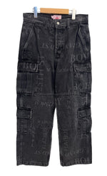 シュプリーム SUPREME ×Martine Rose Denim Cargo Pant 24FW マーティンローズ デニムカーゴパンツ 黒 デニム ブラック 表記サイズ30 101MB-641