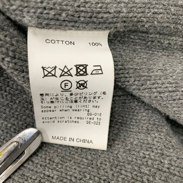 ダイリク DAIRIKU 22AW American Dream Inside-out Knit 星条旗 セーター グレー Fサイズ 201MT-4806