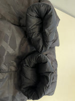 ステューシー STUSSY ロゴ総柄 無地 リバーシブル パフジャケット 中綿ジャケット 黒 ジャケット ブラック Lサイズ 101MT-5411