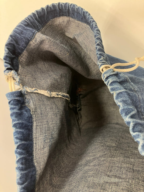 ミリタリー MILITARY 40's 40年代 US ARMY 米軍 デニム ランドリーバッグ 縦落ち バラックバッグ VINTAGE ヴィンテージ バッグ メンズバッグ その他 ブルー 101bag-202