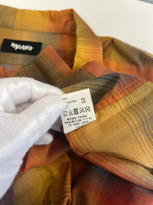 マシス MASSES SHIRT SHADOW シャツ シャドー オレンジ マスタード チェックシャツ チェック柄 長袖シャツ マルチカラー Lサイズ 101MT-5142