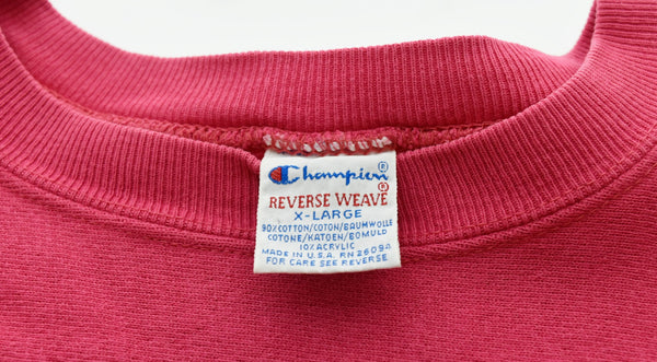 チャンピオン Champion  REVERSE WEAVE リバースウィーブ USA製 90’s 後期 刺繍タグ Sweatshirt スウェット 赤 スウェット ロゴ レッド LLサイズ 103MT-539