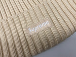 シュプリーム SUPREME Overdyed Beanie オーバーダイ ビーニー スモールボックスロゴ ニット帽 帽子 薄茶 帽子 メンズ帽子 ニット帽 ロゴ ベージュ ONE SIZEサイズ 104H-56