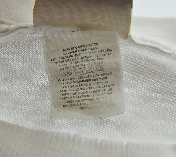 パタゴニア PATAGONIA 00s 00's Beneficial T's ロゴ バックプリント長袖Tシャツ ロンT ホワイト LLサイズ 103MT-2753