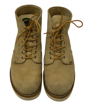 【曜日割引対象外】 レッドウィング RED WING 90's USA製 半円犬タグ Irish Setter ラウンドトゥ メンズ靴 ブーツ その他 ベージュ 8Eサイズ 26.5cm 201-shoes1090 VB