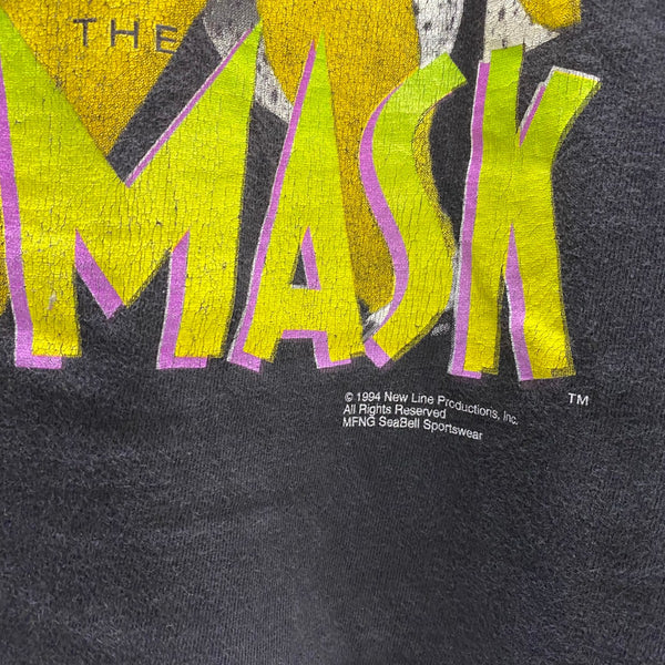 【曜日割引対象外】 ヴィンテージ vintage 90's THE MASK SMOKIN! 1994年 ムービー Tシャツ ブラック Mサイズ 201MT-4282 VB