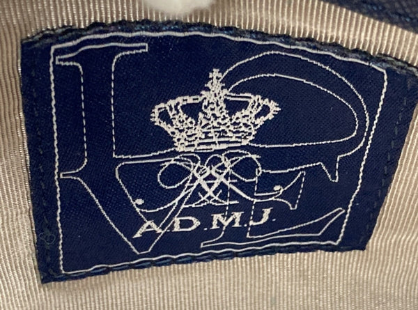 エーディーエムジェイ A.D.M.J. ミニトートバッグ シュリンク ベーシック レザー ゴールド金具 キーストラップ付 日本製 MADE IN JAPAN SHIKKOKU BLACK 黒 バッグ レディースバッグ ハンドバッグ ロゴ ブラック 104B-36