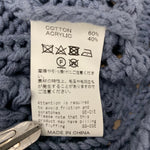 ダイリク DAIRIKU 21SS Flower Pattern Hand Knitting セーター ブルー Fサイズ 201MT-4810
