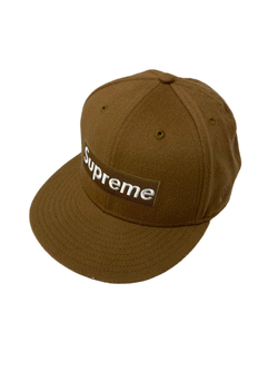 【中古】シュプリーム SUPREME ニューエラ NEW ERA ボックスロゴ BOX LOGO Loro Piana Box Logo/New Era Cap 7 3/8 帽子 メンズ帽子 キャップ ロゴ ブラウン 201goods-347