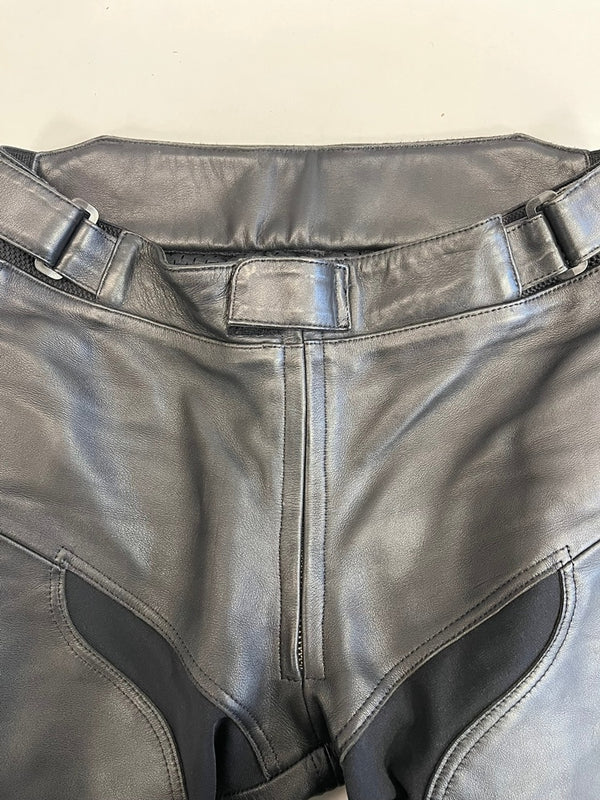 シンプソン SIMPSON 本皮 レザーパンツ バイカーパンツ ツーリング バイク用品 黒  ボトムスその他 ブラック Lサイズ 101MB-778