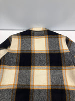 ヴィンテージ vintage 50's 50年代 Hall American SPORTSWEAR Robert Hall ウール系 チェック スポーツジャケット スイングトップ ブルゾン SERVAL ZIP   42 ジャケット ベージュ 101MT-5079