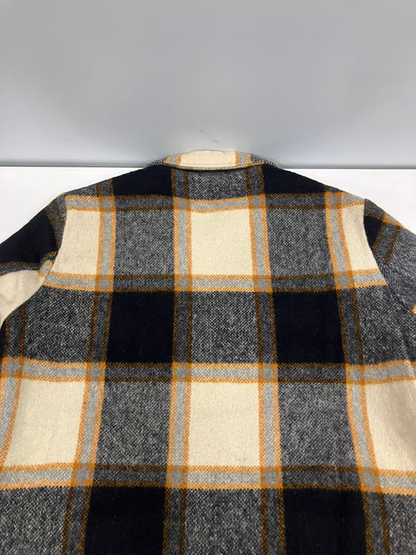 ヴィンテージ vintage 50's 50年代 Hall American SPORTSWEAR Robert Hall ウール系 チェック スポーツジャケット スイングトップ ブルゾン SERVAL ZIP   42 ジャケット ベージュ 101MT-5079