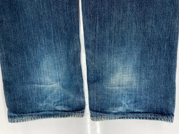 エヴィス EVISU No.3 2001 カモメ ペイント ペンキ ストレート デニム