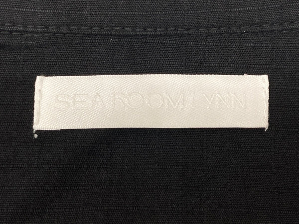 シールームリン Sea Room lynn 受注生産 over loose jumpsuit ジャンプスーツ オールインワン コットン 綿 デザイン カジュアル BLACK 黒 つなぎ・オーバーオール ブラック フリーサイズ 104LB-41