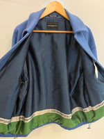 エンポリオ・アルマーニ EMPORIO ARMANI ブラッシュドウール混フェルト ジャケット 青 H31R02 C1452 EU46 コート ブルー 101MT-5012