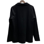 【曜日割引対象外】 グルービンハイ GROOVIN' HIGH The GROOVIN HIGH 1950s Lace-up Pullover Shirt 長袖シャツ ブラック XLサイズ 201MT-4214 VB