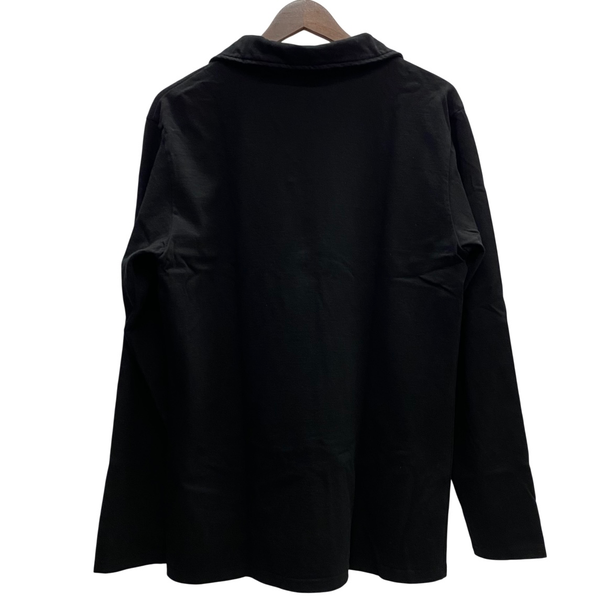 【曜日割引対象外】 グルービンハイ GROOVIN' HIGH The GROOVIN HIGH 1950s Lace-up Pullover Shirt 長袖シャツ ブラック XLサイズ 201MT-4214 VB