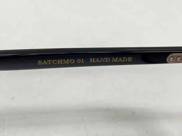 エーディーエスアール A.D.S.R. SATCHMO 01 サッチモ ハンドメイド ボスリントン 眼鏡 サングラス 黒 眼鏡・サングラス サングラス ロゴ ブラック 104G-5