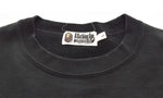 アベイシングエイプ A BATHING APE CRYSTAL STONE RELAXED CREW SWEAT トレーナー クリスタル ストーン ロゴ 001SWH301009X  スウェット ブラック Lサイズ 103MT-3244