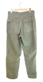 ミリタリー Military 70s USARMY ベイカーパンツ 70's アメリカ軍 GENERALジッパー 8405-082-6611 カーゴパンツ カーキ 32✕31 103MB-543