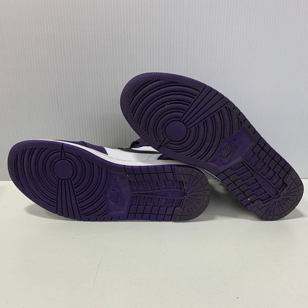 ナイキ NIKE エアジョーダン1 レトロ ハイ OG コートパープル ホワイトブラック  2020 Air Jordan 1 Retro High OG Court Purple White/Black 555088-500  メンズ靴 スニーカー パープル 27cmサイズ 201-shoes1281