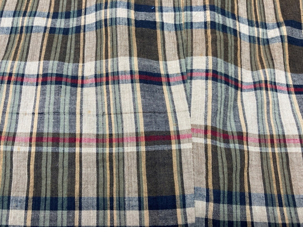 ダブルアールエル RRL 90s 90年代 三ツ星タグ 3B JACKET テーラード センターベント ヴィンテージ VINTAGE ラルフローレン RALPH LAUREN コットン USA製 マドラスチェック ブラウン系 BROWN 茶色 ジャケット マルチカラー Mサイズ 104MT-2033