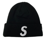 【中古】シュプリーム SUPREME S Logo Beanie 23FW 帽子 メンズ帽子 ニット帽 ロゴ ブラック 201goods-397