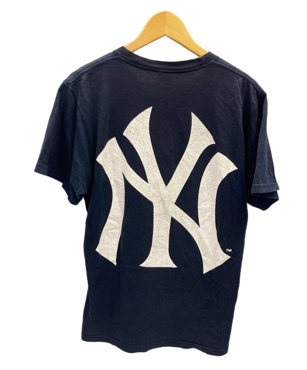 シュプリーム SUPREME × New York Yankees Box Logo Tee Navy 15SS ニューヨーク ヤンキース ボックスロゴ 紺 半袖 Tシャツ プリント ネイビー Mサイズ 101MT-2475