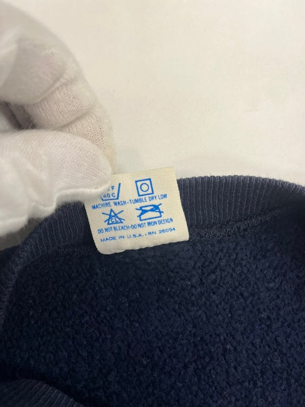 チャンピオン Champion 80s 80's トリコタグ REVERSE WEAVE リバースウィーブ LOCK HAVEN 39 プリント US古着 ヴィンテージ 紺 スウェット ネイビー Sサイズ 101MT-5132