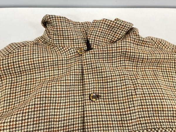 ペンドルトン PENDLETON 70's 70年代 WOOL ウール チェックシャツ ボードシャツ ネルシャツ 開襟 オープンカラー ボックス vintage ヴィンテージ MADE IN USA アメリカ製 長袖シャツ ブラウン Lサイズ 101MT-4124