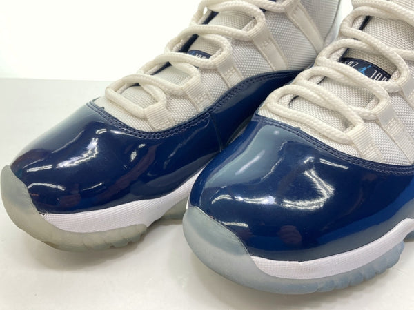 ナイキ NIKE 17年製 AIR JORDAN 11 RETRO WIN LIKE 82 エア ジョーダン レトロ ウィン ライク AJ11 青 白 378037-123 メンズ靴 スニーカー ブルー 26.5cm 104-shoes345