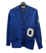 ヴィンテージ vintage 40s 40年代 IMPERIAL インペリアル レタードカーディガン ニット パチポケ ワッペン 青 サイズ 36 カーディガン ワンポイント ブルー 104MT-1856