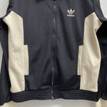 【曜日割引対象外】 アディダス adidas 襟付き ジャージ 復刻 トラックジャケット ジャージ ホワイト Mサイズ 201MT-4705 VB