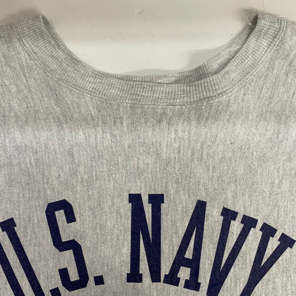 【曜日割引対象外】 チャンピオン Champion 90's US.NAVY REVERSE WEAVE USA製 スウェット グレー Lサイズ 201MT-4600 VB